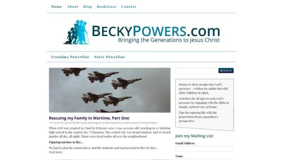 Celebration Web Design Site - Becky Powers Author