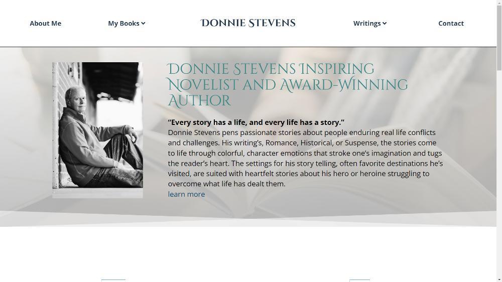 Celebration Web Design Site - Author Donnie Stevens