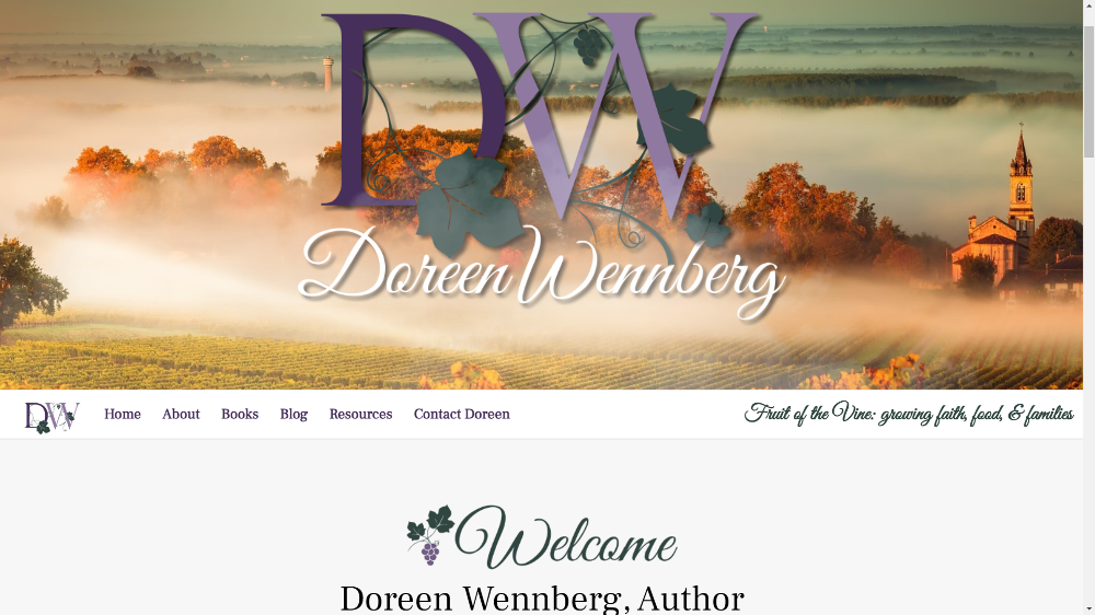 Celebration Web Design Site - Doreen Wennberg Author