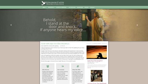 Celebration Web Design Site - Kingdom of Faith Missionary