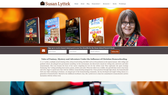 Celebration Web Design Site - Susan Lyttek Author