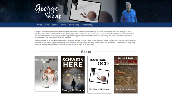 Celebration Web Design Site - George Shank Author